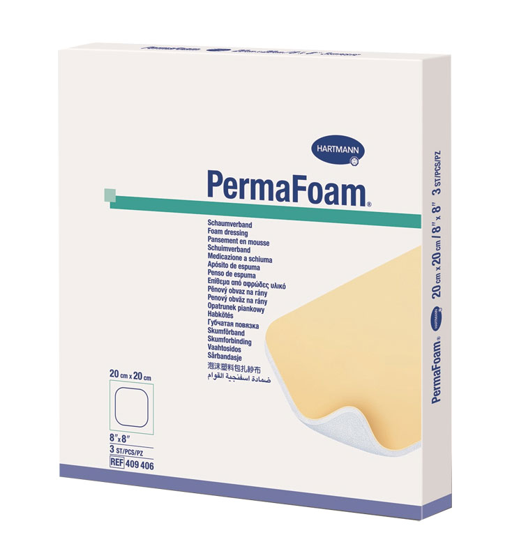 Medicazione in schiuma di poliuretano - PermaFoam (10 pz)
