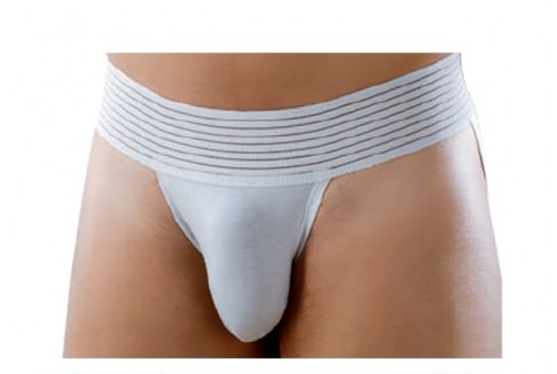 Sospensorio con fascia in tessuto millerighe