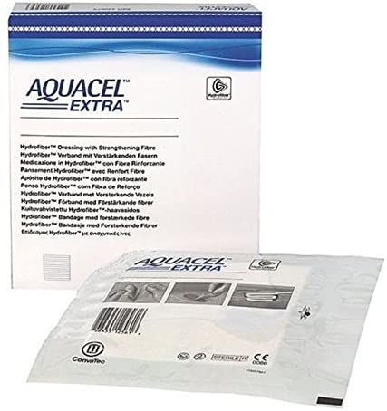 Medicazione in Hydrofiber con fibra rinforzante (10pz) - Aquacel Extra